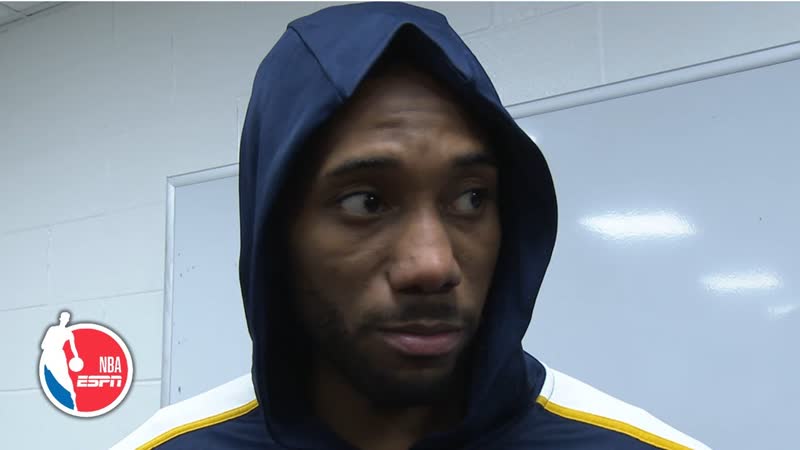 Kawhi chuckles when asked what hes doing with first triple double ball, NBA on