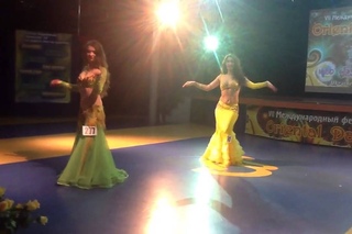 Darbuka belly dance performance