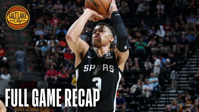 GRIZZLIES vs SPURS, 1st Round Pick Keldon Johnson Drops 29, Salt Lake City Summer