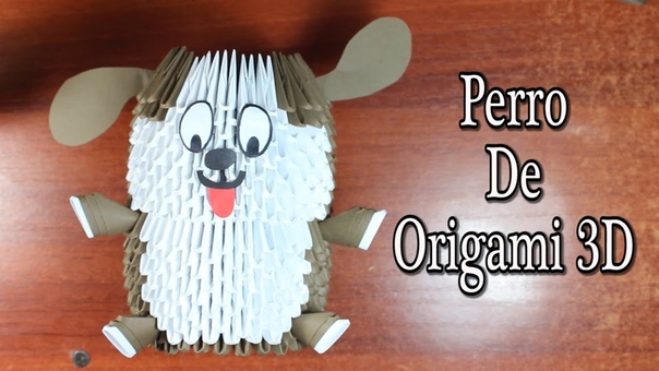 Dog, Perrito de Origami 3 D