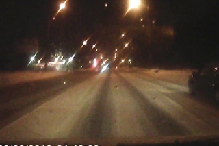 Занос автомобиля на дороге в Сызрани