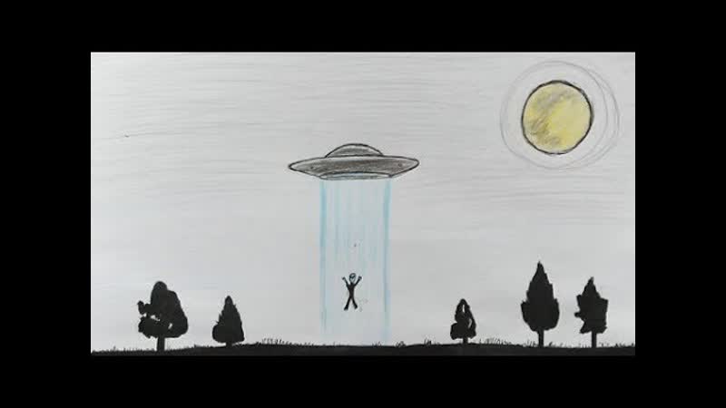 Как нарисовать ПРИШЕЛЬЦА И НЛО ( Ehedov Elnur) How to draw