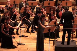 Asia Safikhanova plays Ibert Concerto for flute and orchestra