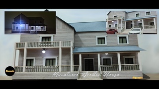 DIY Miniature Wooden House - How To Make Miniature House For Diorama - Scale 64