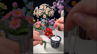 DIY handmade artificial flower Decoration Craft, handmade tutorial | pipeline cleaner fuzzy sticks