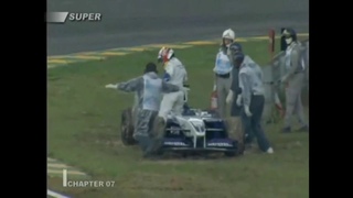 F1 2001 Juan Pablo Montoya And Jos Verstappen Crash Brazil