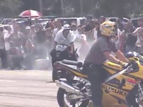 Kyle Woods motorcycle stunts strippers beer crashes 2 of