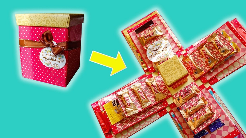 Chocolate Explosion Box Tutorial, Gift Idea, How to Make Explosion BOX, Surprise