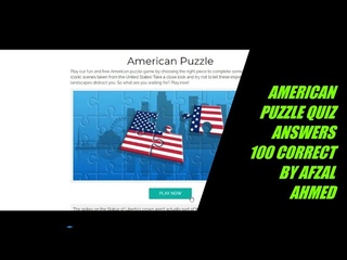 American puzzle quiz answers 100% correct | American puzzle
