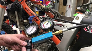 KTM Freeride 350 - Тест на утечку