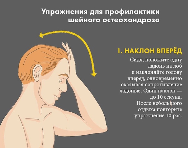 ШЕСТЬ ВАЖНЫХ УПРАЖНЕНИЙ ДЛЯ ПРОФИЛАКТИКИ ШЕЙНОГО ОСТЕОХОНДРОЗА... Мы слишком часто надолго замираем в неудобной позе - перед компьютером, склонившись над планшетами и телефонами или даже просто