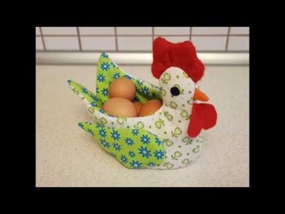 DIY Velikonon kok Slepika. Easter basket Hen.