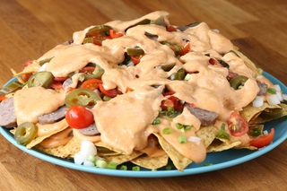 Beer Brat Nachos