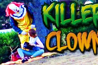 Pennywise In Real Life Killer Clown Halloween Prank