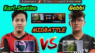 TNC Gabbi Tiny vs GeekFam Karl Santino Templar -- MIDLANE BATTLE  Dota 2  pro Gameplay