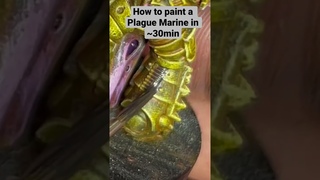 How to paint a plague marine fast #warhammer40k #deathguard #nurgle #warhammer #warhammer40000 #dnd