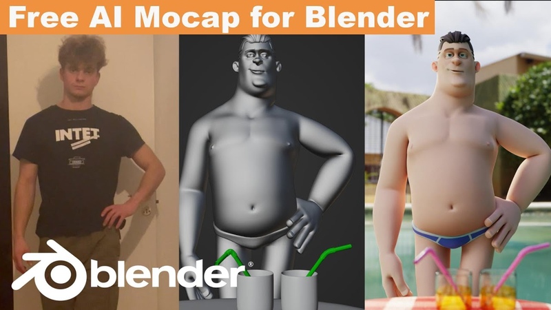 Free AI mocap for Blender