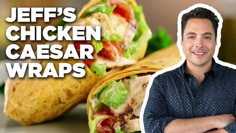 Grilled Chicken Caesar Wraps with Jeff Mauro, Food